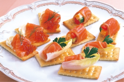 smoked salmon slices
