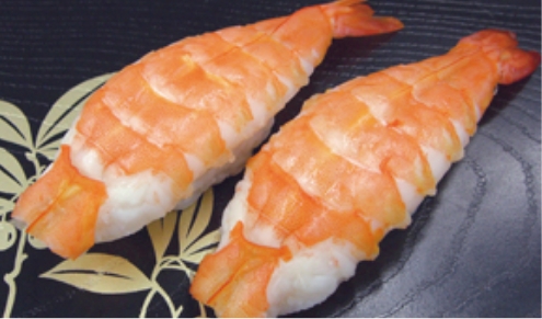 Live Ingredients Sushi Shrimp with Head Meat