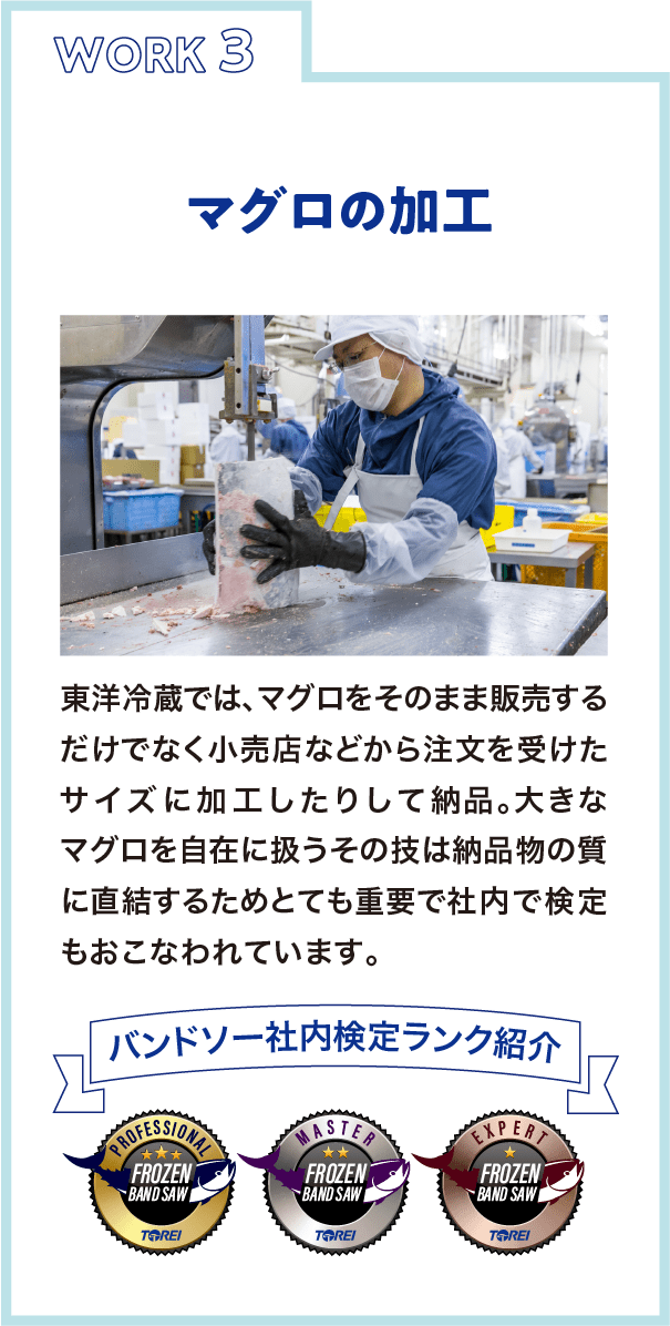 マグロの加工